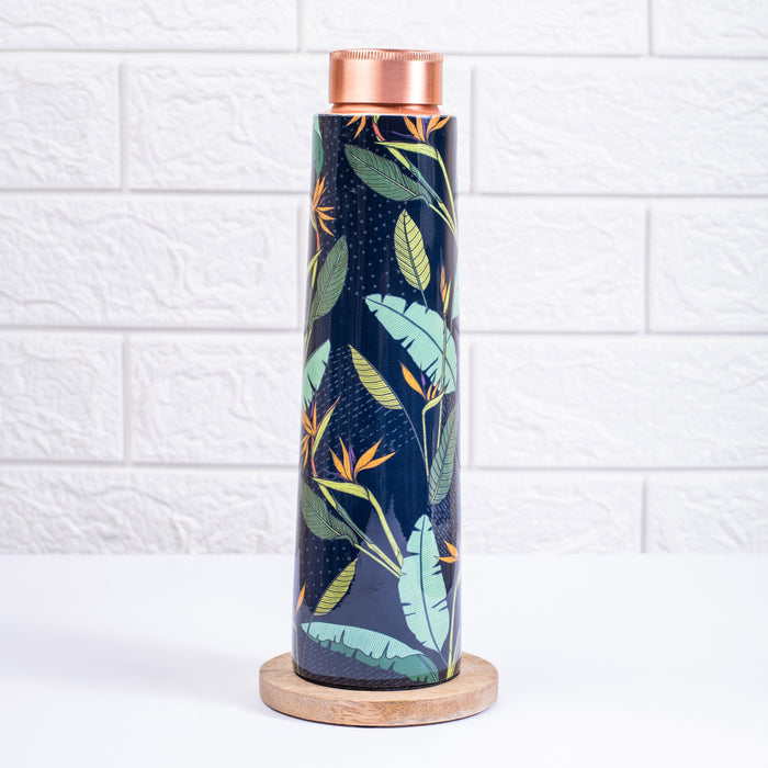 Birds of Paradise Copper Bottle and Tumbler Set