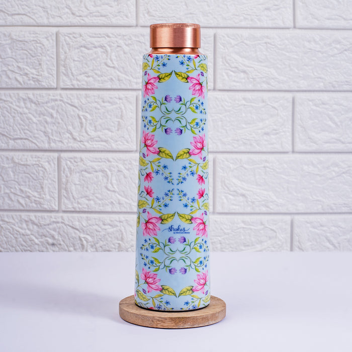 Summer Florescence Copper bottle - Light Blue