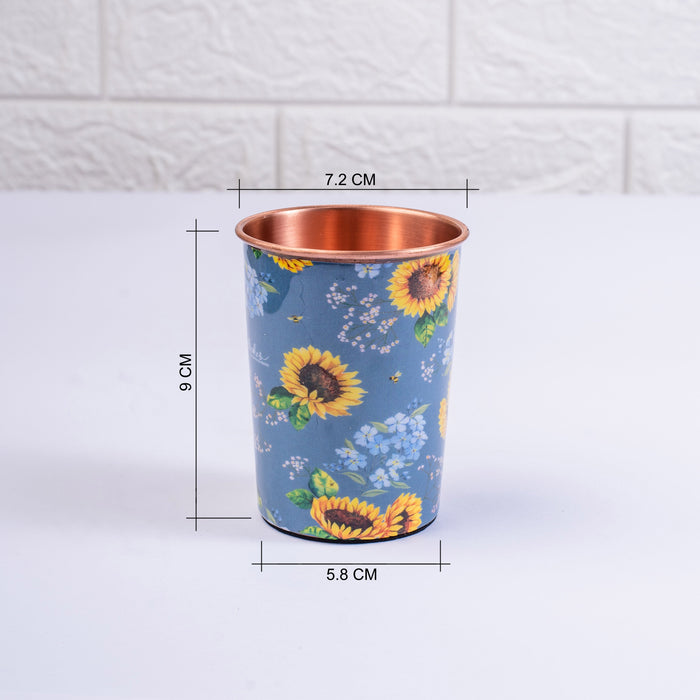 Garden Blooms Copper Bottle and Tumbler Set