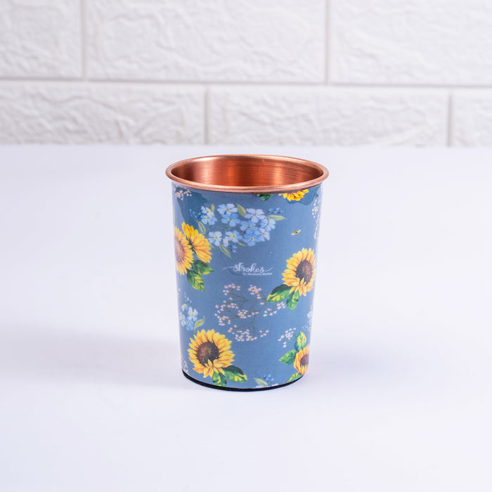 Garden Blooms Copper Bottle and Tumbler Set