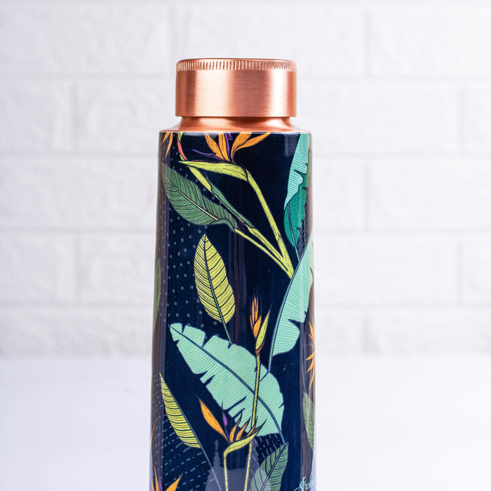 Birds of Paradise Copper Bottle and Tumbler Set