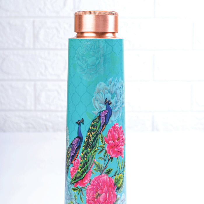 The Royal Peacock Copper bottle