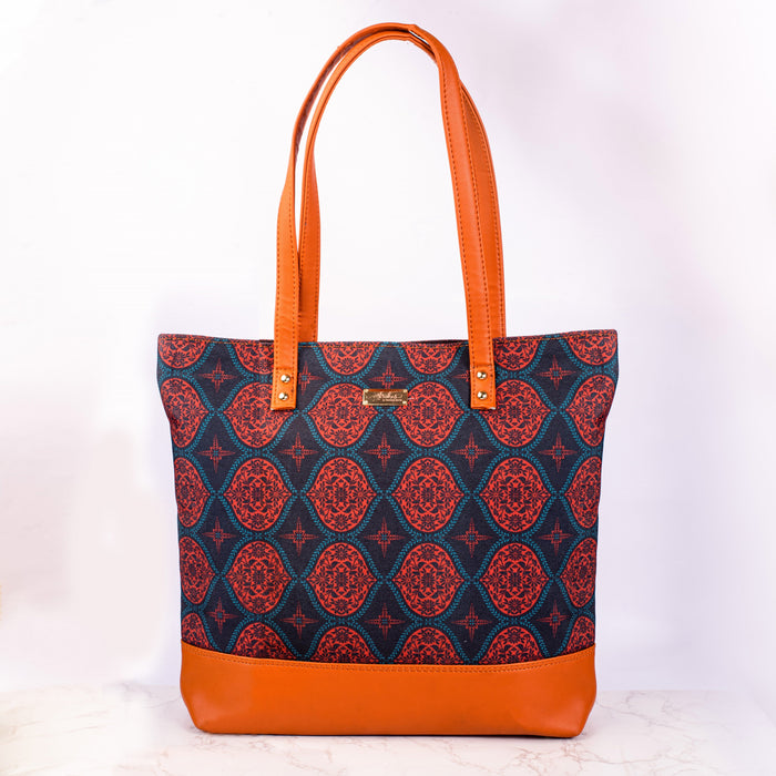 Regal Damask Red Tote Bag