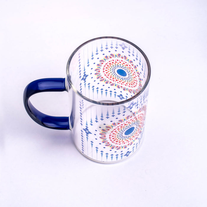 Mystical Mandala Clear mugs - Set of 2 and 4