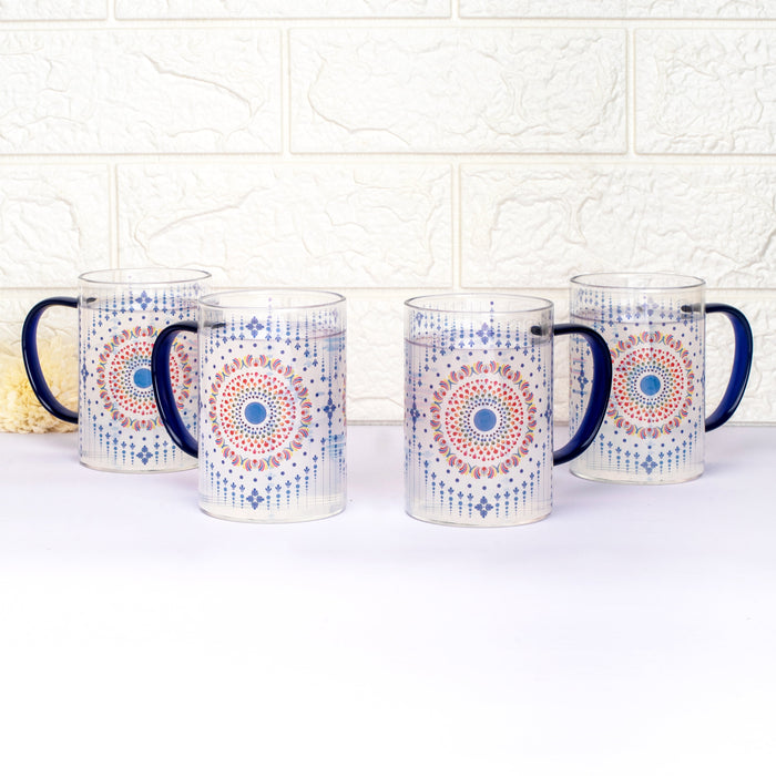 Mystical Mandala Clear mugs - Set of 2 and 4