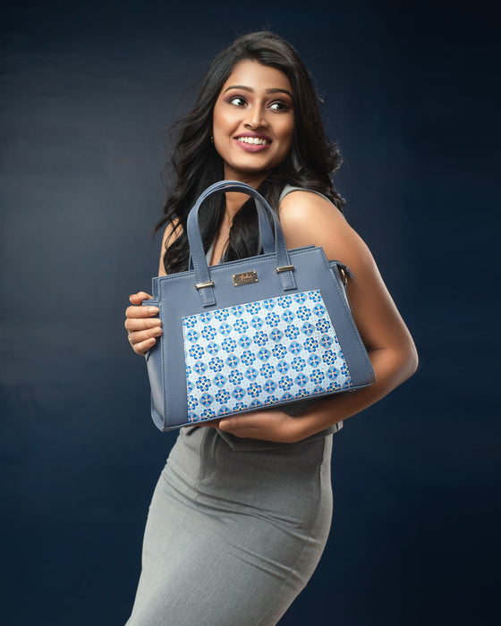 Sapphire Symmetry Handbag