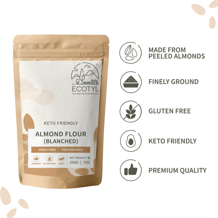 Almond Flour (Blanched) | Gluten Free | Keto Friendly | 200G