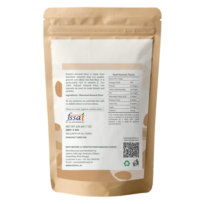 Almond Flour (Blanched) | Gluten Free | Keto Friendly | 200G