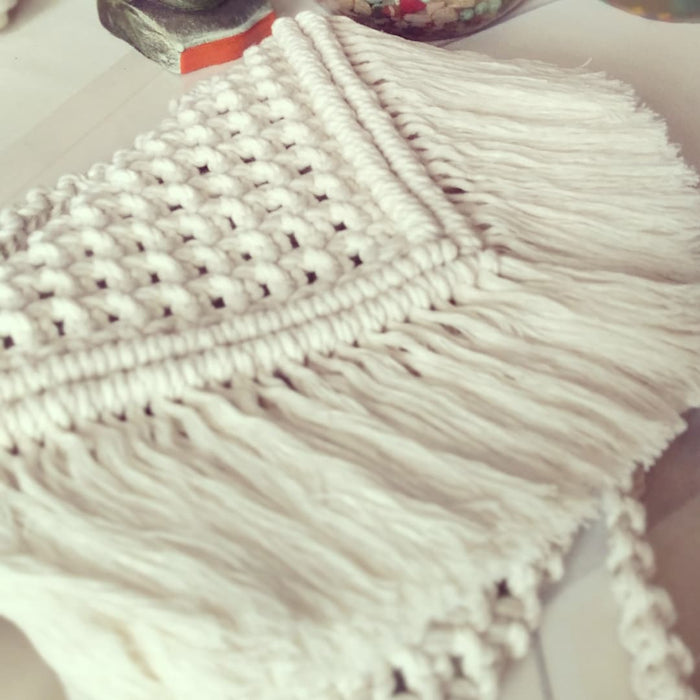 Boho Macrame Clutch