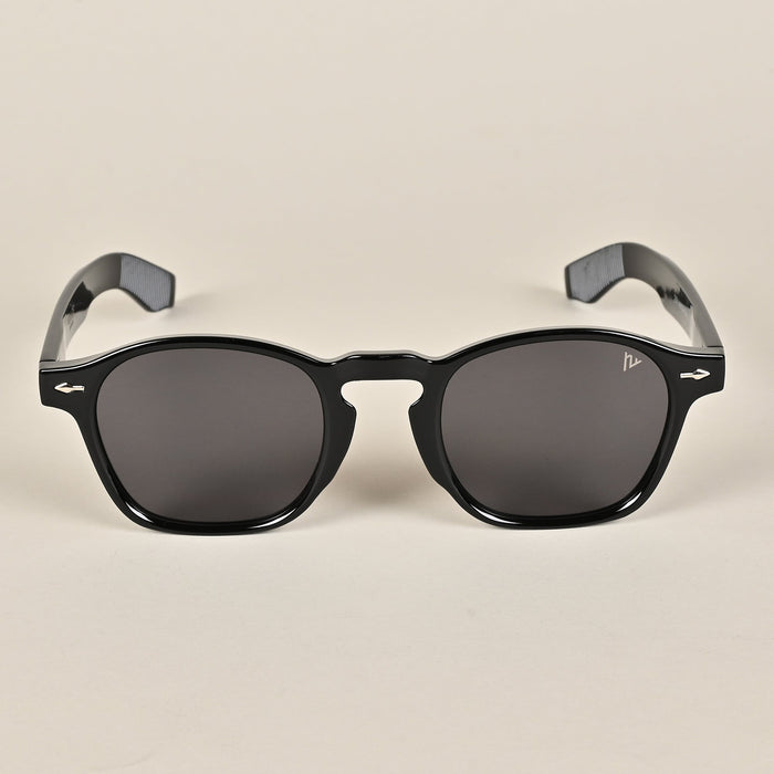 Voyage Black Round Sunglasses for Men & Women - MG3960