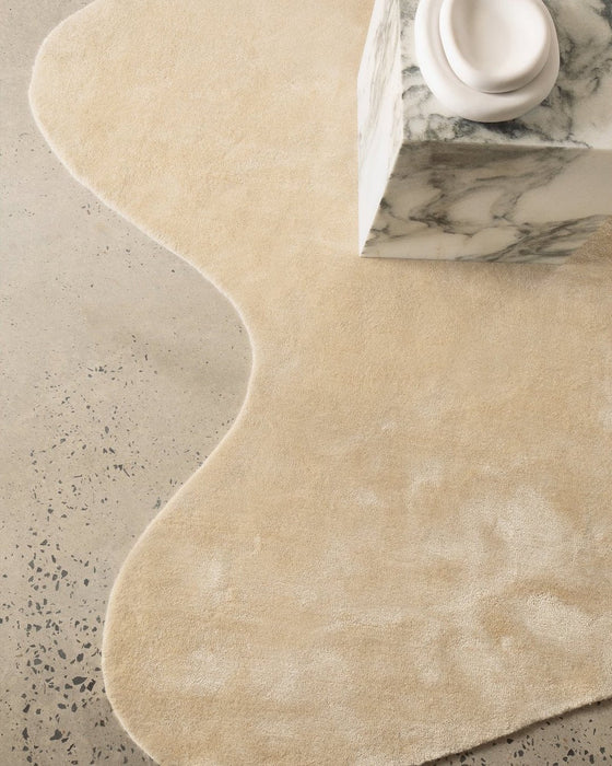 Abstract Rug -  Light Gold