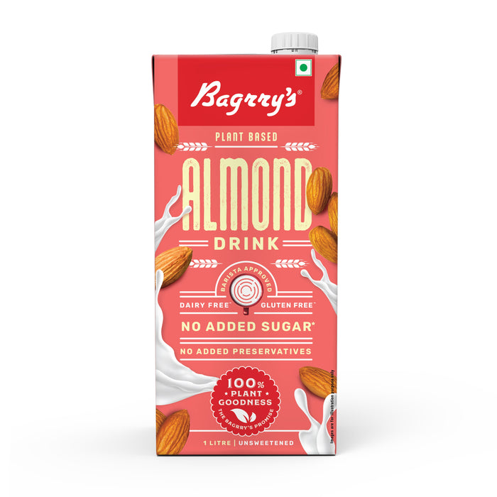 Almond Drink - Plant Based, Gluten Free, 1 Liter,Energy_and_Soft_Drinks