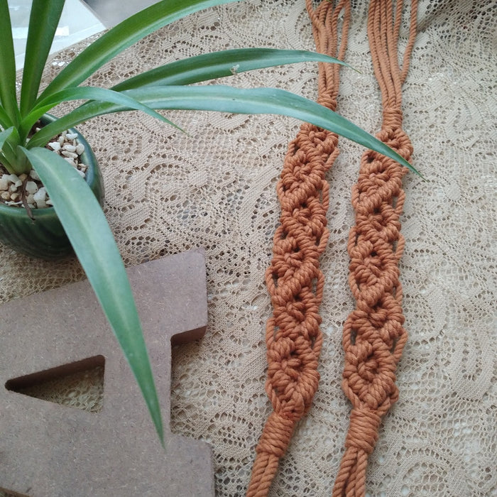 Macrame Coffee Curtain Tie Backs (Set Of 2)