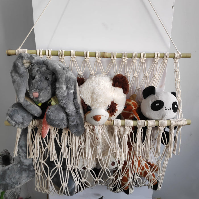 Chic Macrame Kids Toys Hanger