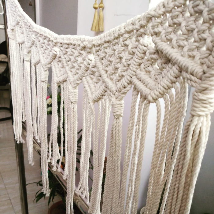 Macrame Waterfall Wall Garland, Toran