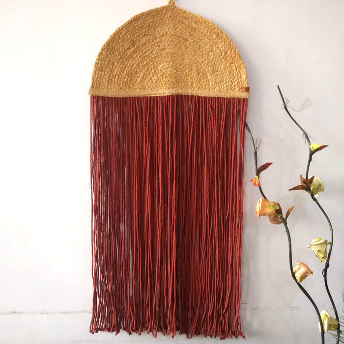 Atlanta Maroon Indieboho Wall Decor Wall Hanging For Living Room, Drawing Room, Dinning Room , Office, Restaurants, Hotels