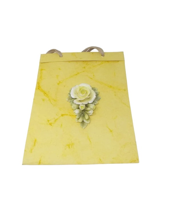 Sunflower-Bud Bag & Lime And Blush Rosette Combo