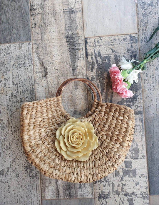 Mocha-Rose Cane Bag