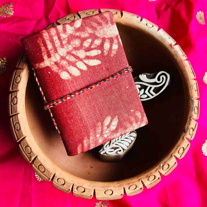 BHAAG UPCYCLED HANDLOOM FABRIC POCKET DIARY