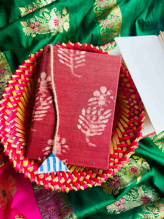 BHAAG UPCYCLED HANDLOOM FABRIC JOURNAL (Hardbound)