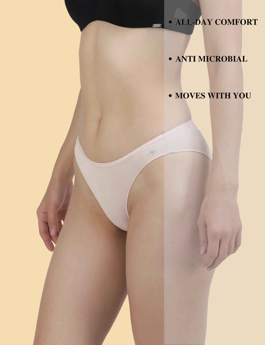 Bamboo Micro Modal | Anti Bacterial | Women Bikini | Premium Panty | 3X moisture wicking | 50 Wash Guarantee | Pack of 2