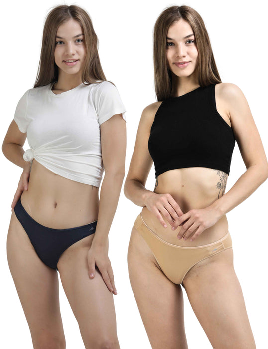 Bamboo Micro Modal | Anti Bacterial | Women Bikini | Premium Panty | 3X moisture wicking | 50 Wash Guarantee | Pack of 2