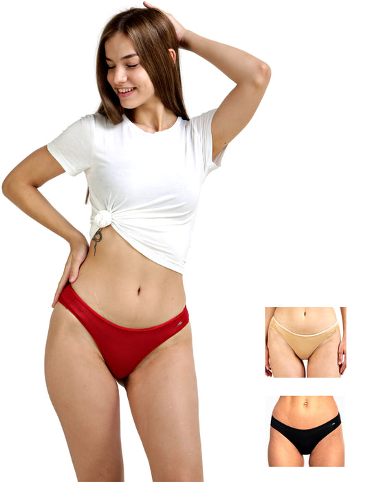 Bamboo Micro Modal | Anti Bacterial | Women Bikini | Premium Panty | 3X moisture wicking | 50 Wash Guarantee | Pack of 3