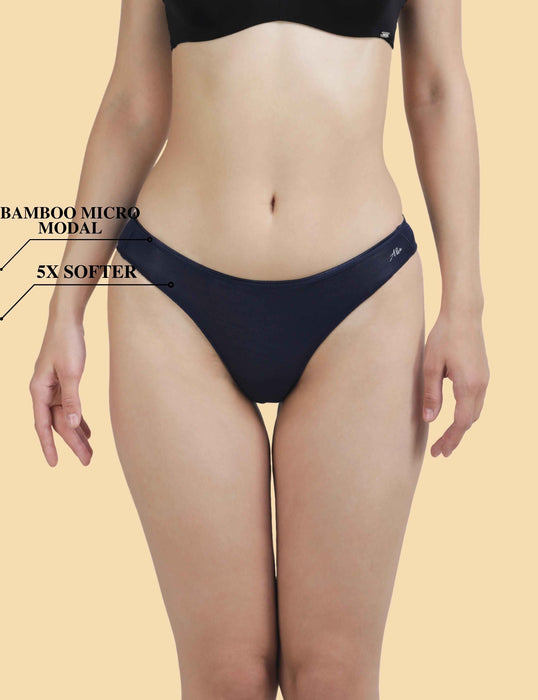 Bamboo Micro Modal | Anti Bacterial | Women Bikini | Premium Panty | 3X moisture wicking | 50 Wash Guarantee | Pack of 3