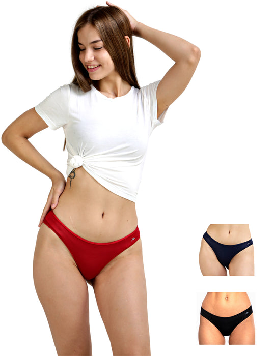 Bamboo Micro Modal | Anti Bacterial | Women Bikini | Premium Panty | 3X moisture wicking | 50 Wash Guarantee | Pack of 3