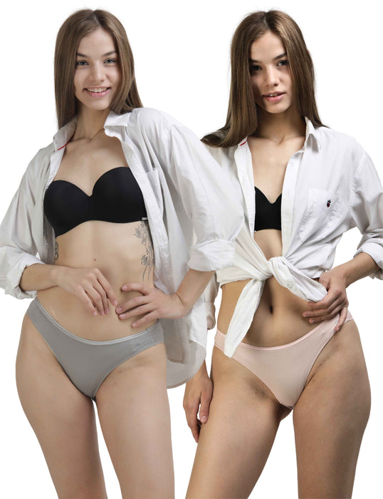 Bamboo Micro Modal | Anti Bacterial | Women Bikini | Premium Panty | 3X moisture wicking | 50 Wash Guarantee | Pack of 2