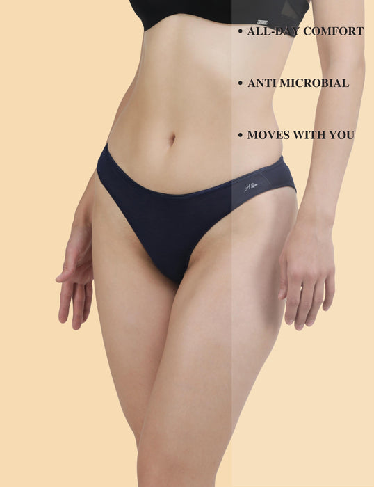 Bamboo Micro Modal | Anti Bacterial | Women Bikini | Premium Panty | 3X moisture wicking | 50 Wash Guarantee | Pack of 3