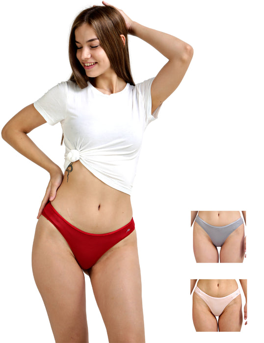 Bamboo Micro Modal | Anti Bacterial | Women Bikini | Premium Panty | 3X moisture wicking | 50 Wash Guarantee | Pack of 3