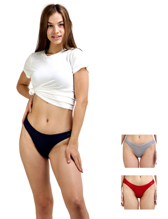 Bamboo Micro Modal | Anti Bacterial | Women Bikini | Premium Panty | 3X moisture wicking | 50 Wash Guarantee | Pack of 3