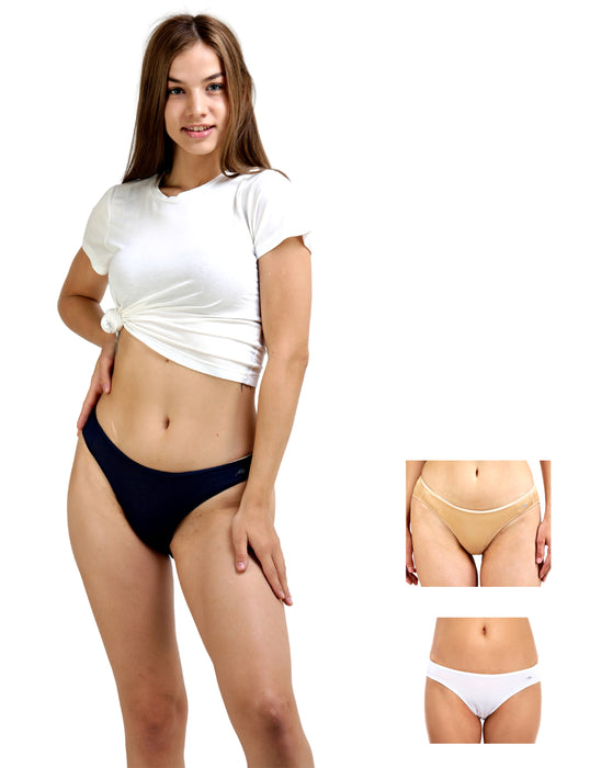 Bamboo Micro Modal | Anti Bacterial | Women Bikini | Premium Panty | 3X moisture wicking | 50 Wash Guarantee | Pack of 3