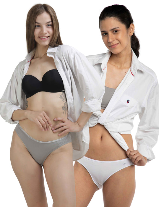 Bamboo Micro Modal | Anti Bacterial | Women Bikini | Premium Panty | 3X moisture wicking | 50 Wash Guarantee | Pack of 2