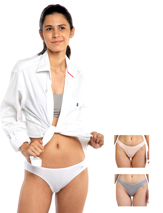 Bamboo Micro Modal | Anti Bacterial | Women Bikini | Premium Panty | 3X moisture wicking | 50 Wash Guarantee | Pack of 3