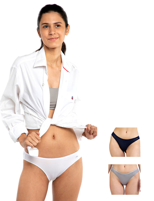 Bamboo Micro Modal | Anti Bacterial | Women Bikini | Premium Panty | 3X moisture wicking | 50 Wash Guarantee | Pack of 3