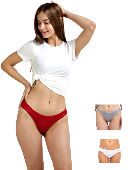 Bamboo Micro Modal | Anti Bacterial | Women Bikini | Premium Panty | 3X moisture wicking | 50 Wash Guarantee | Pack of 3