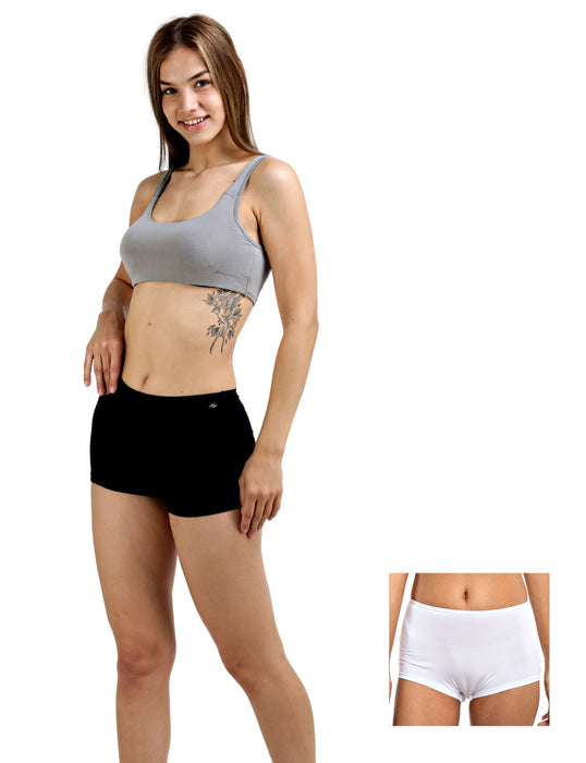 Bamboo Micro Modal | Women Boysleg | Anti Bacterial |Premium Panty | 3X moisture wicking | 50 Wash Guarantee | Pack of 2