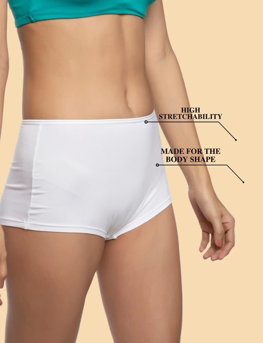 Bamboo Micro Modal | Women Boysleg | Anti Bacterial |Premium Panty | 3X moisture wicking | 50 Wash Guarantee | Pack of 3