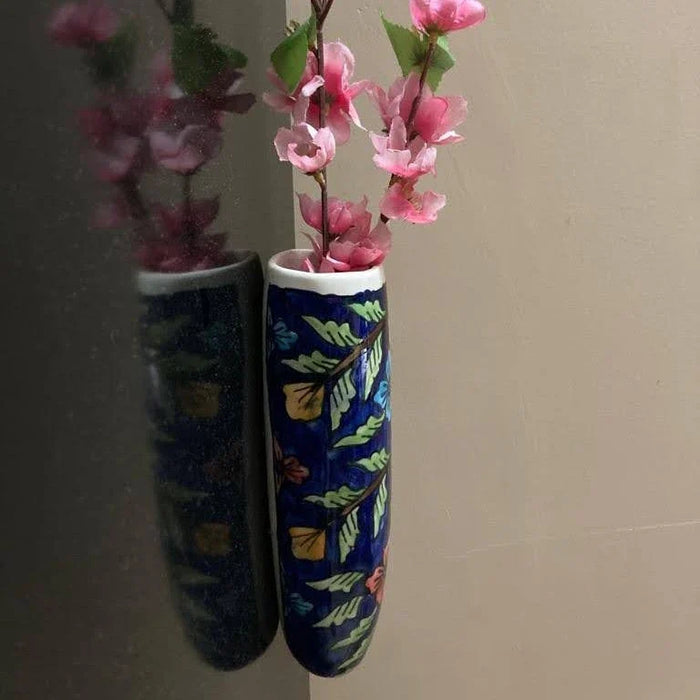 Jaipur Blue Pottery Hanging Planter