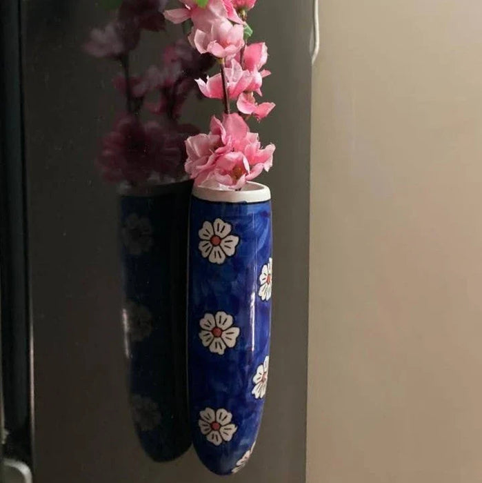 Jaipur Blue Pottery Hanging Planter