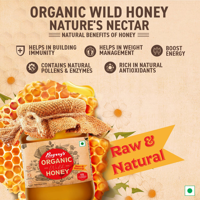 Organic Honey - Raw & Natural, 500g