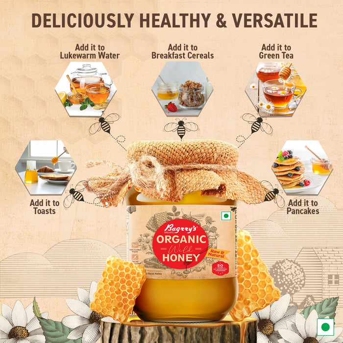 Organic Honey - Raw & Natural, 500g