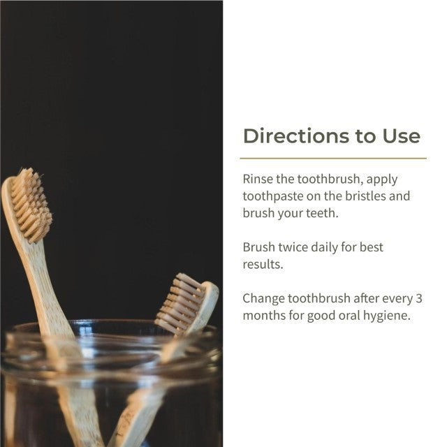 Bamboo Tooth Brush | Ultra Soft Bristles | Thorough Cleaning | Set Of 4