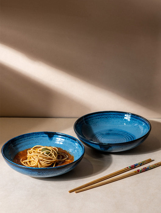 Ceramic Stoneware Everyday Bowl - Blue