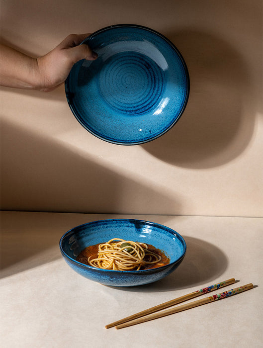 Ceramic Stoneware Everyday Bowl - Blue