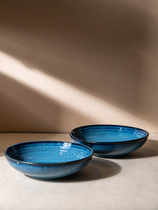 Ceramic Stoneware Everyday Bowl - Blue