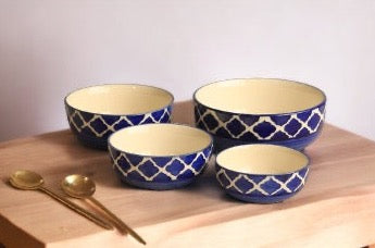 Bleu Bowl Set (Set Of 4)