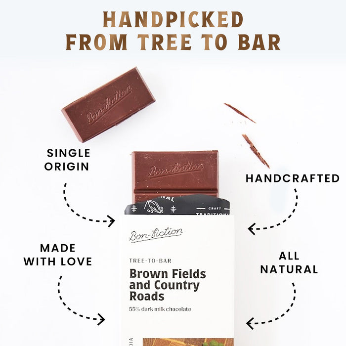 Brown Fields & Country Roads - 55% Dark Milk Chocolate